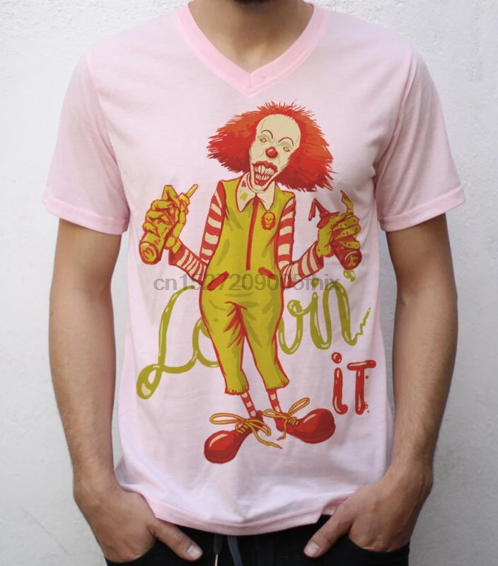 Футболка Я ловин картина это ужас Макдоналдс Стефен Кинг | Мужская одежда