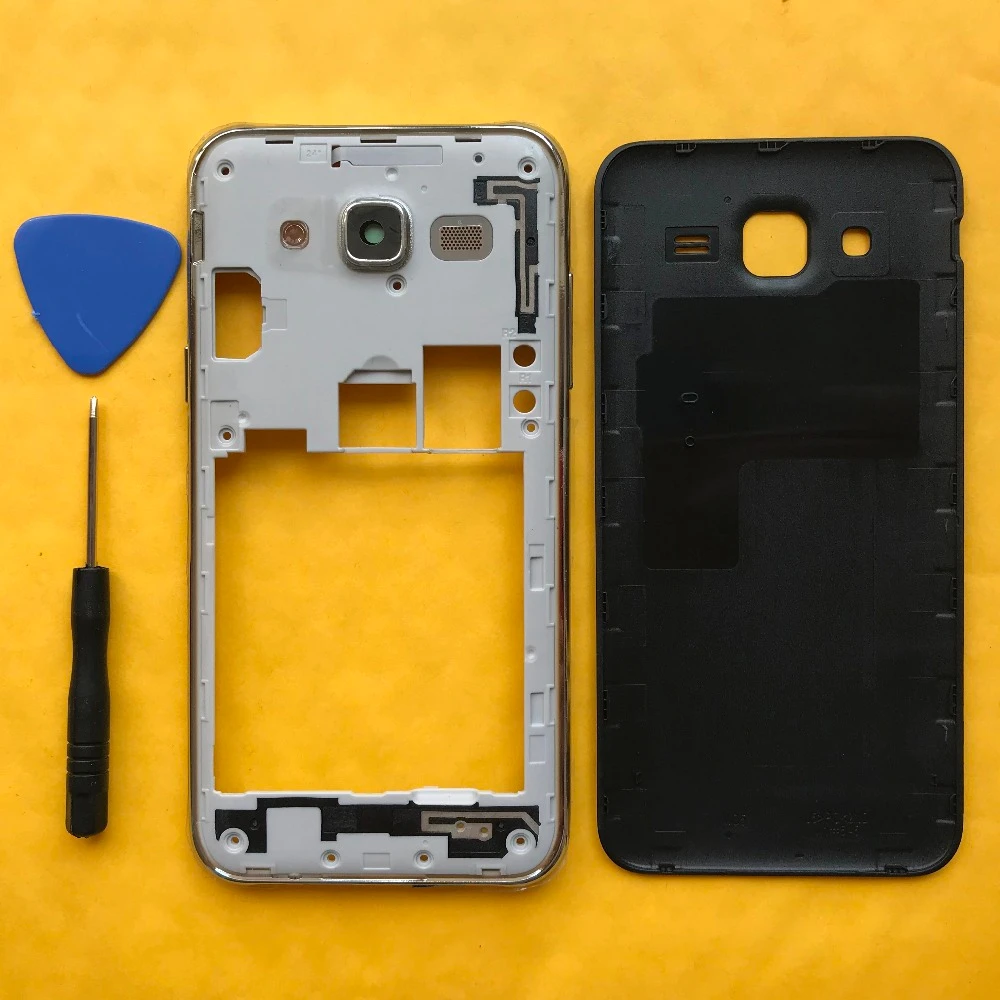

For Samsung Galaxy J5 2015 J500 J500F J500H J500M J500FN Original Phone Housing Frame Chassis With Rear Battery Panel Back Cover