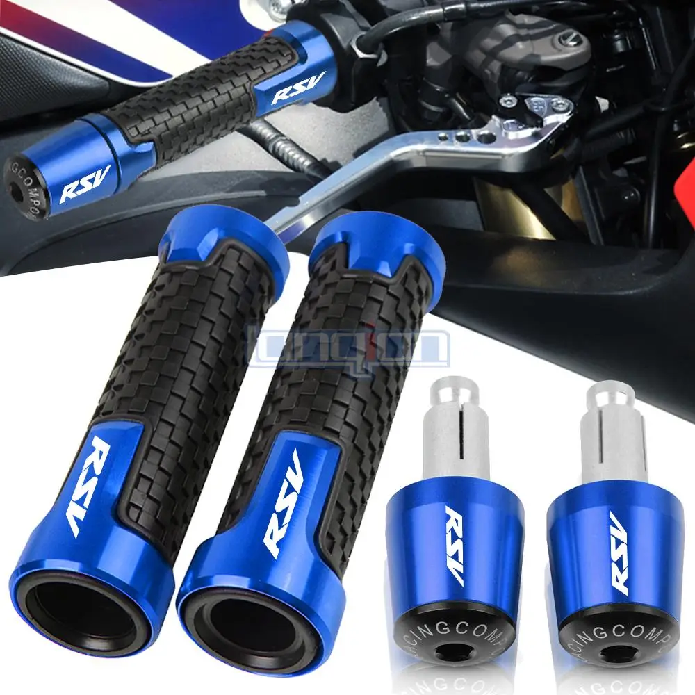 

7/8" 22MM FOR APRILIA RSV MILLE RSV R RSVR RSV4 FACTORY RSV4R RSV4RR Motorcycle handlebar grips ends Motorbike handle bar grip