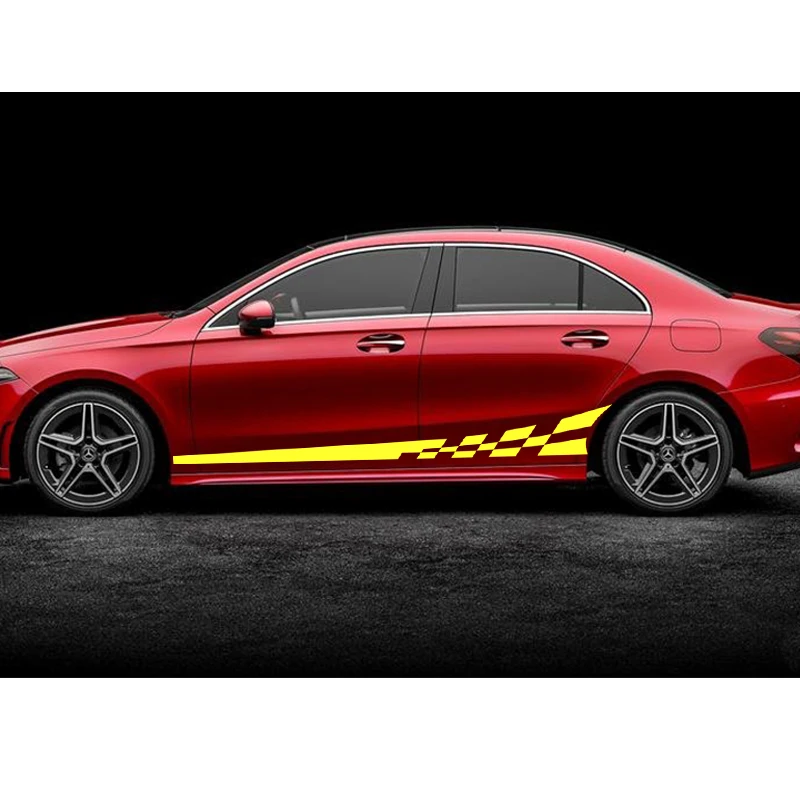 Наклейка для Mercedes Benz C117 X117 W117 C118 X118 CLA Class CLA45 AMG CLA35 Edition 1 дверь боковые полосы