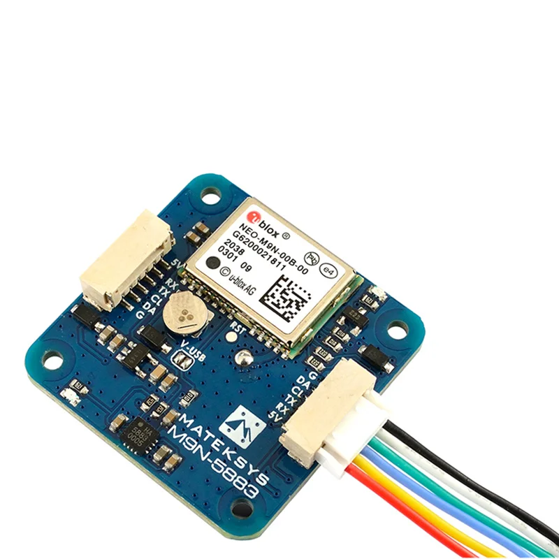 3232 мм matek gnss m9n 5883 neo m9n gps модуль с магнитный