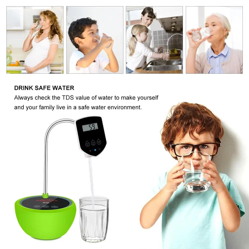 Yieryi Интеллектуальный щит для воды TDS тест качества воды измерение в реальном времени тест качества воды тест на твердость питьевой воды