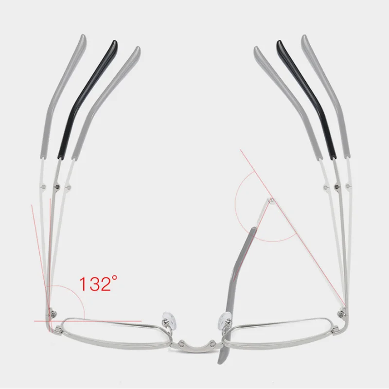 Мужские и женские складные очки для чтения с мультифокальным зумом анти синий