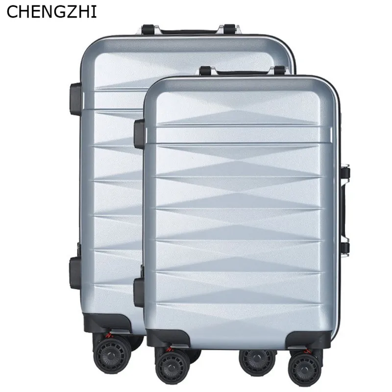 CHENGZHI ABS + PC чемодан на колёсиках spinner для мужчин бизнес пароль женщин путешествий с
