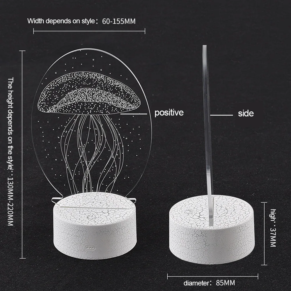 

Crack Base 3D Night Light 3-7-Color Touch New 3D Lamp Alpaca Llama Nightlight Mood Lamp Color Change Light