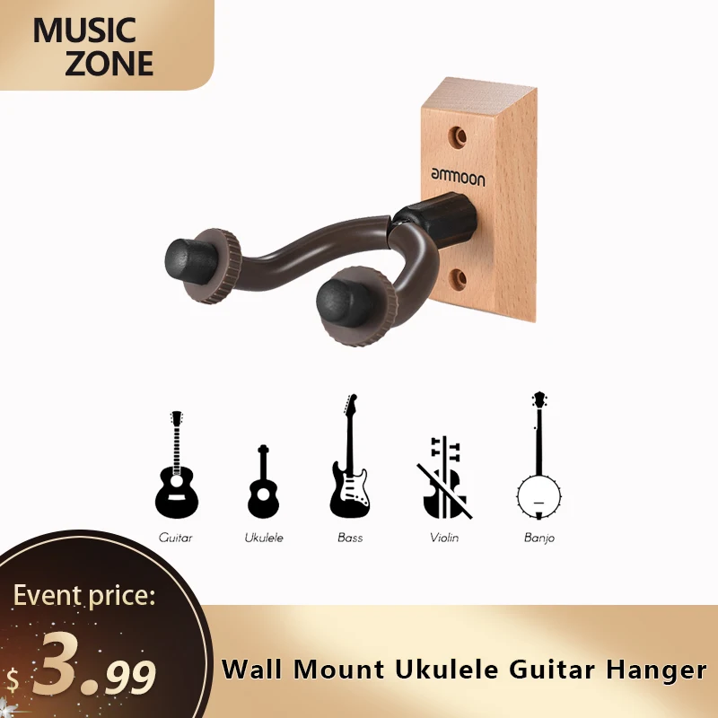 

Настенное крепление для укулеле подвесной крючок для гитары Ukelele Uke, держатель струнного инструмента, держатель, система автоматического за...