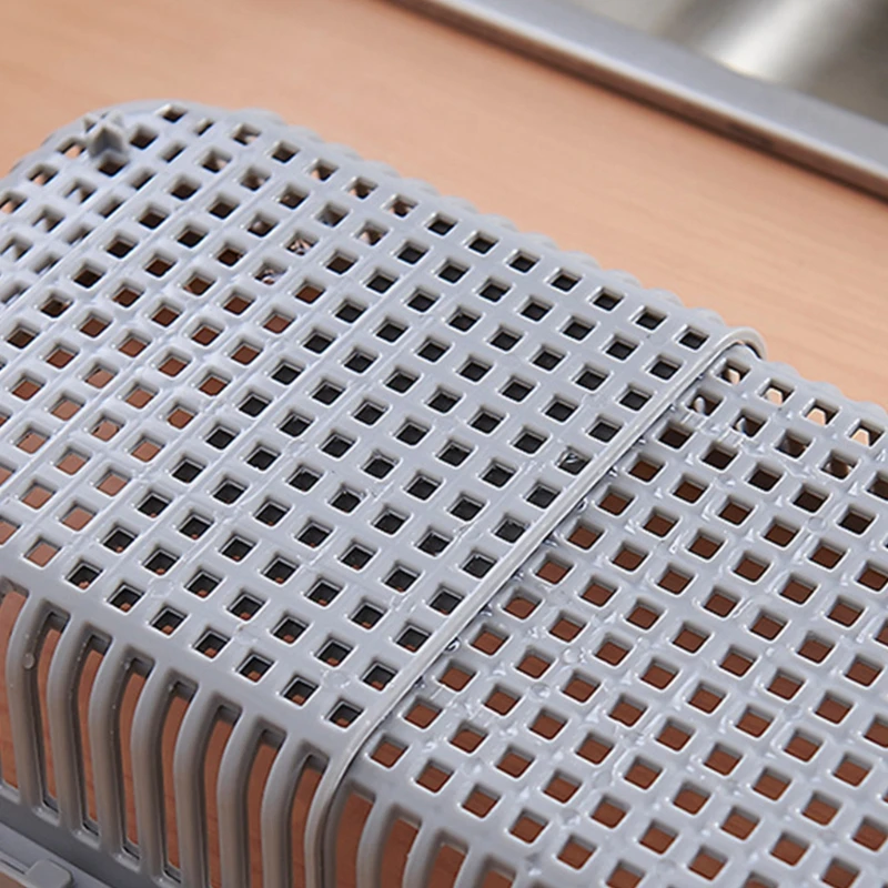 

Retractable Kitchen Sink Drain Basket Rectangle Plastic Dish Rack Sink Filter Fruit Vegetable Drain Case Household