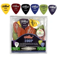100pcspack alice smooth abs guitar picks standard plectra ap 100p multi thickness