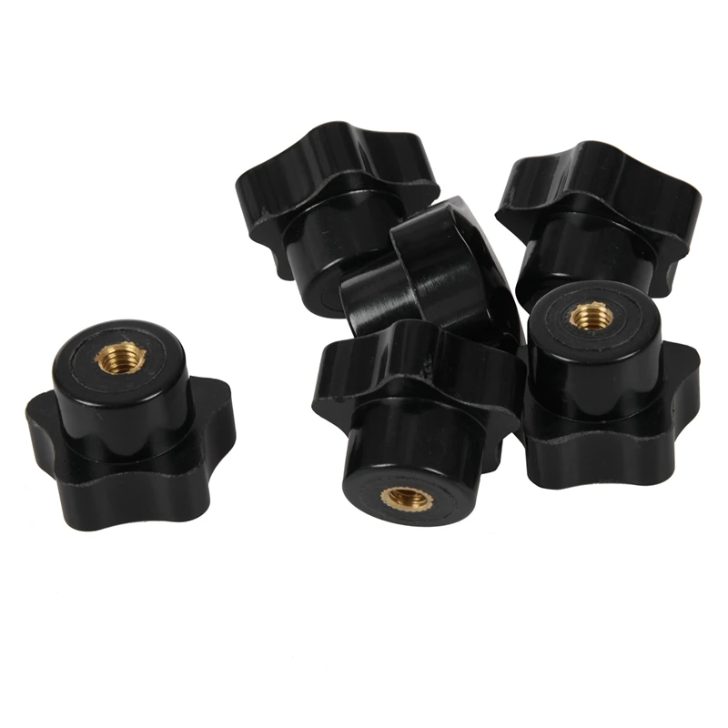 6x пластиковая Звездная головка M6x32mm внутренняя резьба Зажимная ручка