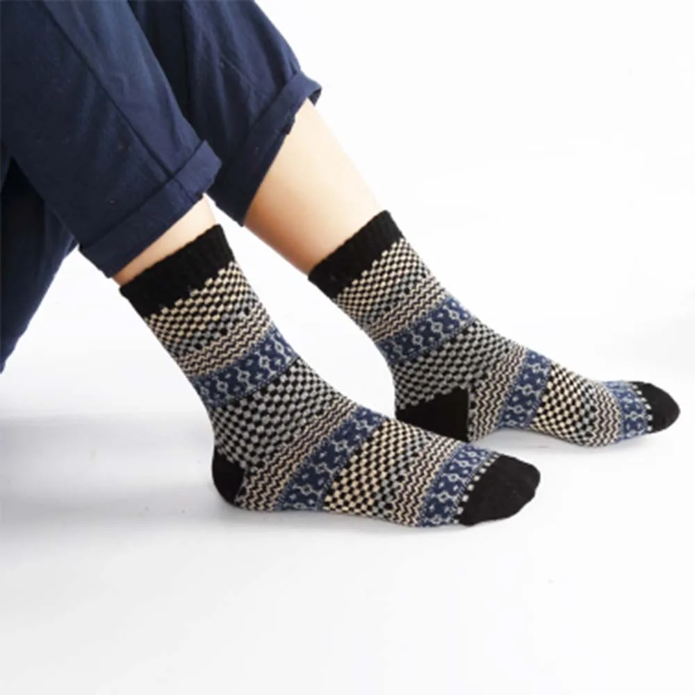 Повседневные мужские носки мягкие толстые кашемировые повседневные шерстяные