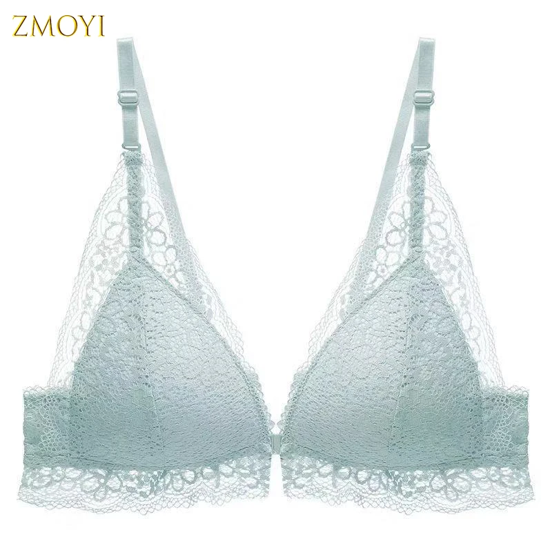 

ABC Cup Quality Women Push Up Bra Lingerie Sexy Front Close Button Bralette Lace Bra Female Girls Cotton Intimate Underwear Bras