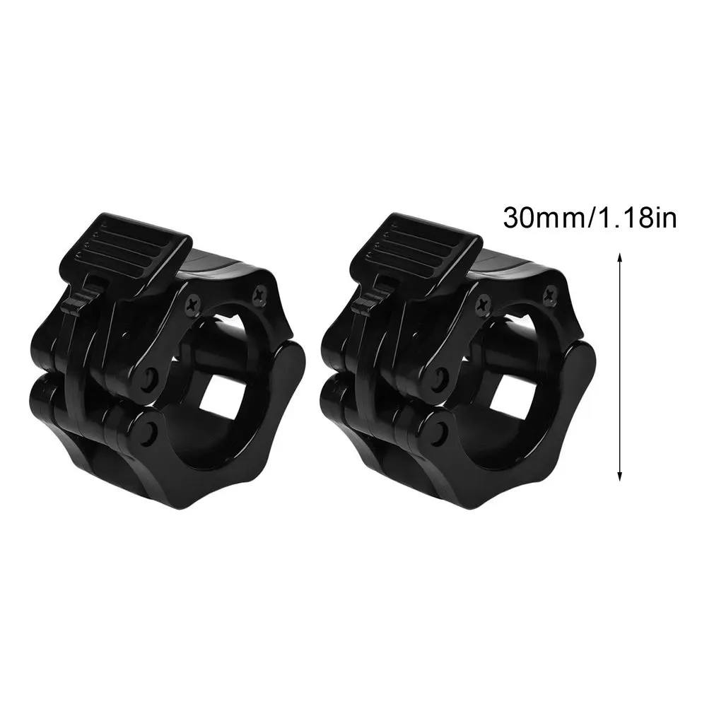 

1pair 3cm Fast Barbell Buckle Dumbbell Bar Durable Plastic Buckle Safety Lock Dumbell Clips Clip Head Black