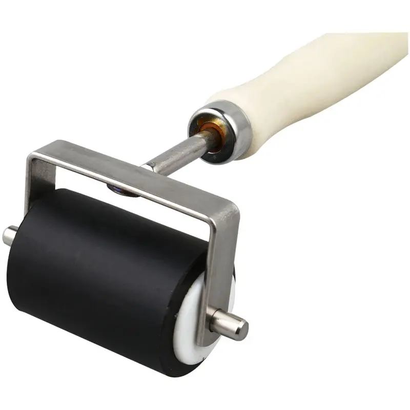 

Heavy Duty Hard Rubber Roller Printing Inks Lino Brayer Art Craft Tool
