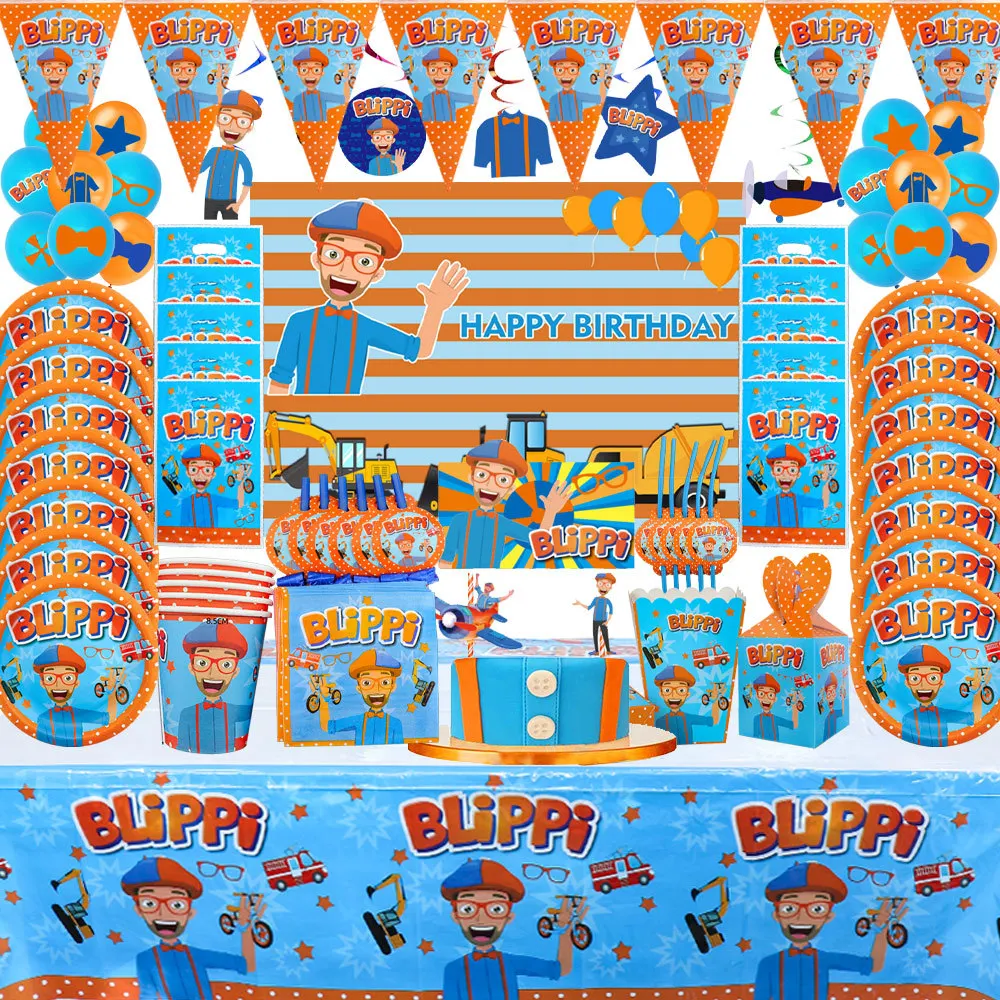 

Blippiing English Teacher Theme Party Decoration Disposable Tableware Cup Plates Straws Baby Shower Kids Birthday Party Supplies