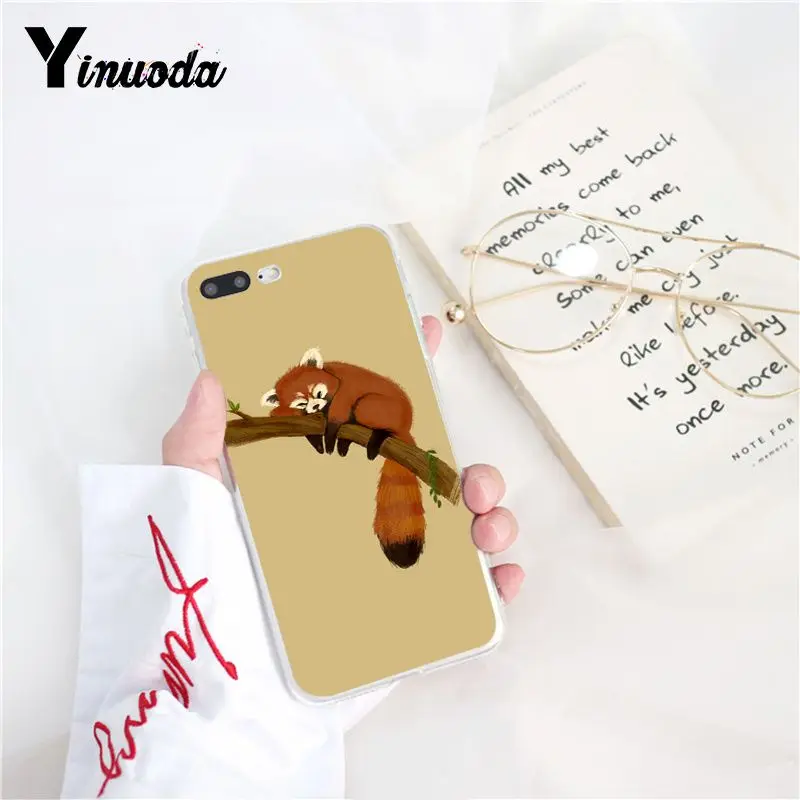 Yinuoda Red panda DIY Painted Phone Case for iPhone 8 7 6 6S 5 5S SE XR X XS 11 Pro MAX | Мобильные телефоны и аксессуары