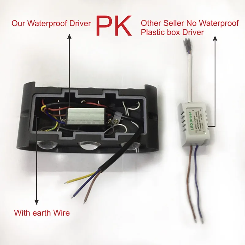 Скандинавский светодиодный настенный светильник алюминиевый водонепроницаемый