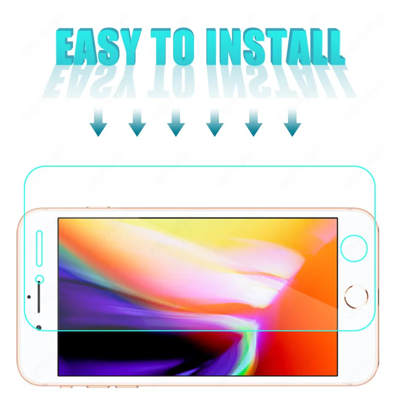 

9999D Full Cover Glass on the For iPhone 8 7 Plus SE 2020 Screen Protector For iPhone 7 8 SE2 Safety Tempered Glass Film Case