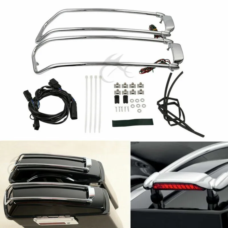 Защитная накладка на крышку сиденья мотоцикла со светодиодный ным стоп сигналом