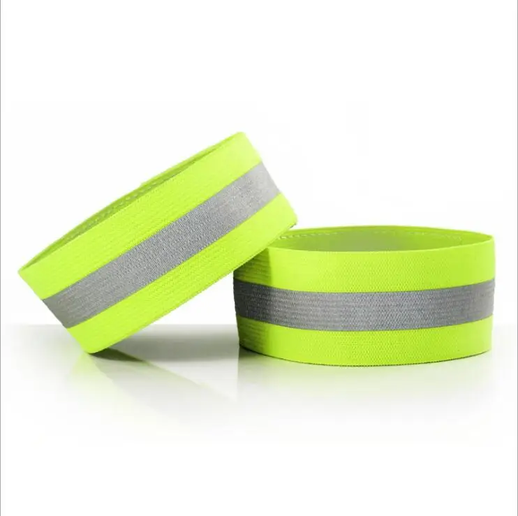 

2Pcs Elastic Night Reflector Wristband Sport Reflective Bracelet Wristband Hand Bandage Safety Reflector Jogging Walking