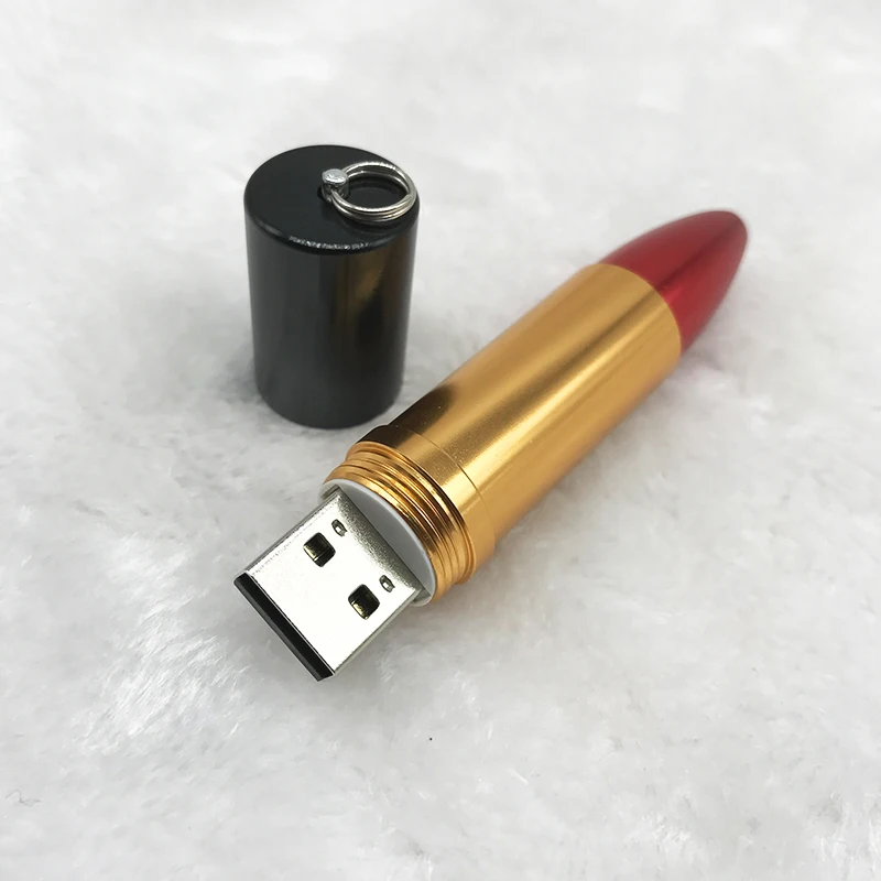 Usb флеш-накопитель 128 ГБ, Забавный usb 2,0, металлическая губная помада, usb флешка, 4 ГБ, 8 ГБ, 16 ГБ, 32 ГБ, 64 ГБ,, флешка, горячая Распродажа, флешка, u-диск