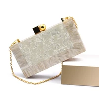2022 new women acrylic evening clutch bags wedding banquet purse for ladies mixed color clutch wallets drop shipping