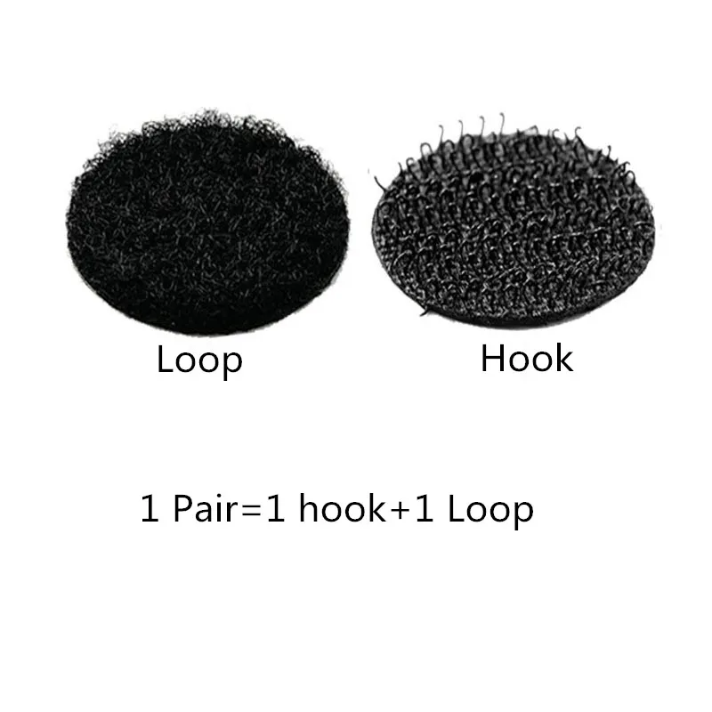 1000 Pair Self Adhesive hook&amploop Fastener Tape Strong Glue Magic Sticker White Black Round Rectangle and square Hook Loop | Дом и сад