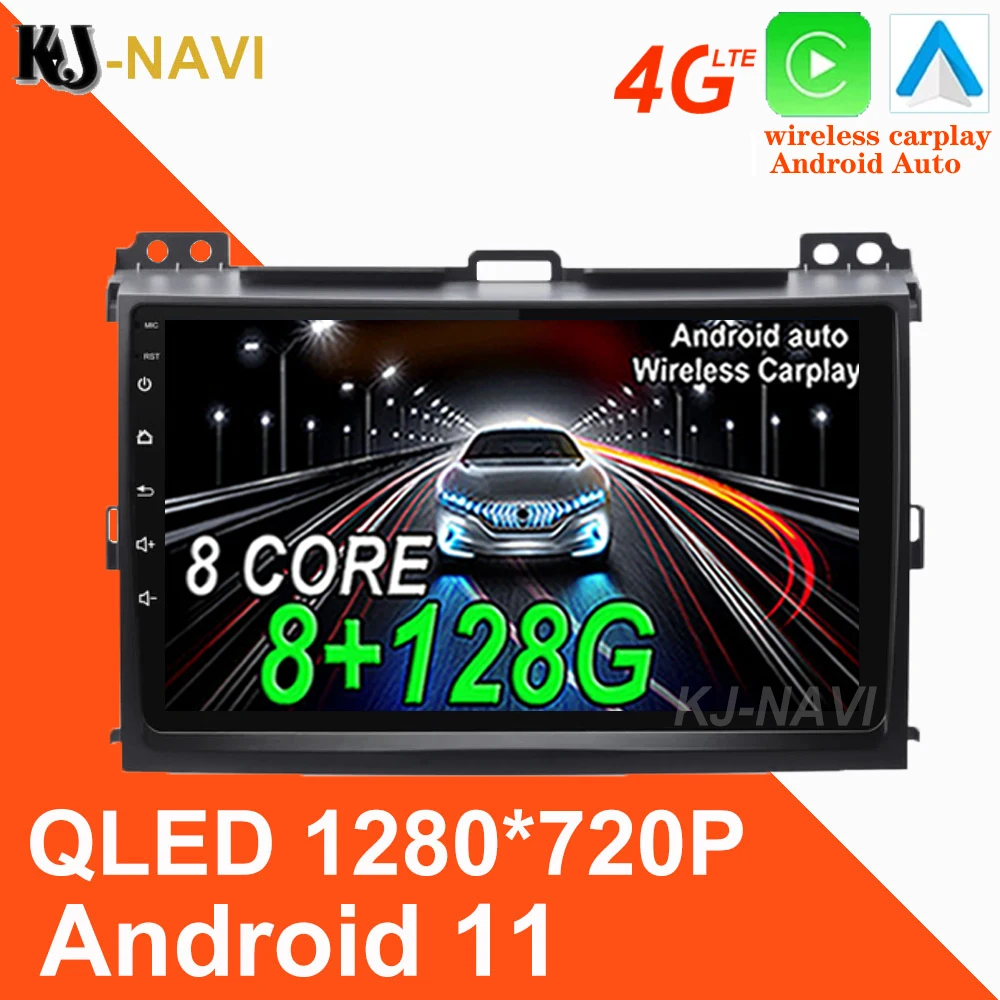 

Android 11 для Toyota Land Cruiser Prado 120 2004 - 2009 Автомобильный мультимедийный плеер GPS Радио Навигация камера Wi-Fi экран стерео