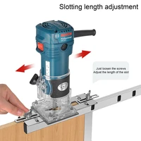 woodworking 2in1 invisible parts slotting rack artifact positioning bracket connecting piece slotter fastener trimming machine