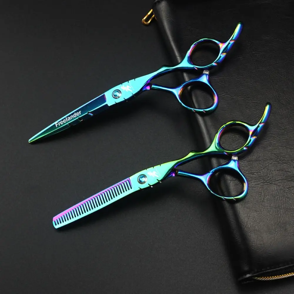 Freelander 6 дюймовый зеленый набор ножниц для стрижки волос Профессиональные