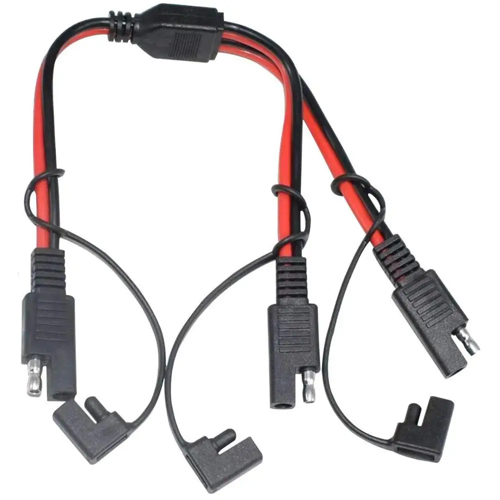 Автомобильный соединительный кабель 14AWG SAE DC 1 к 2 Удлинительный подходит для