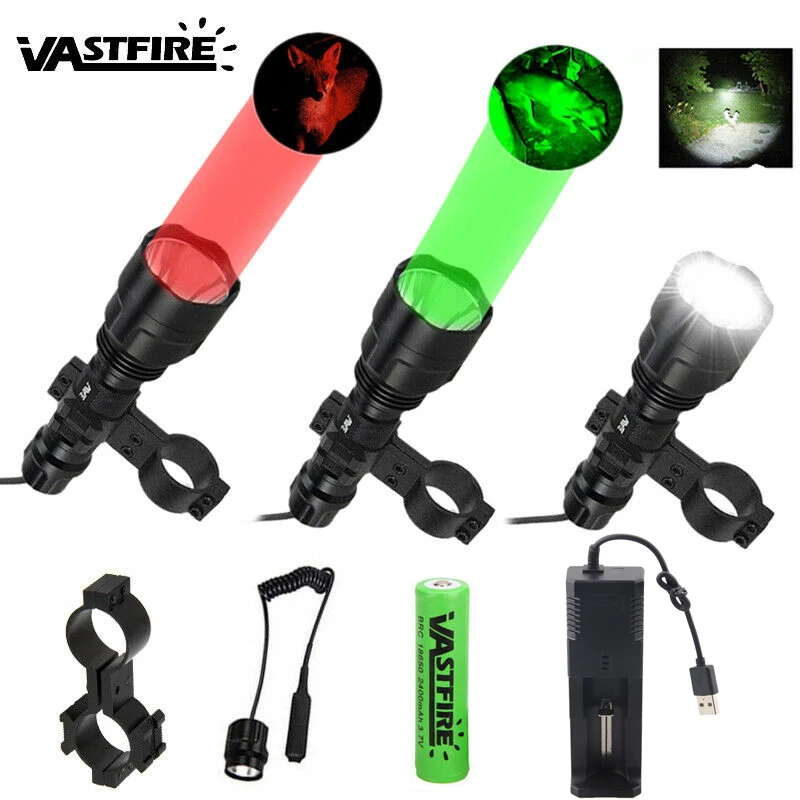 Светодиодный фонарь C8 XML T6 для страйкбола оружия прицела разведчика лампы с
