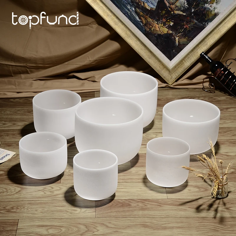 Набор чакр topфонд 7 шт. накладка матовая кварцевая с кристаллами для пения 12