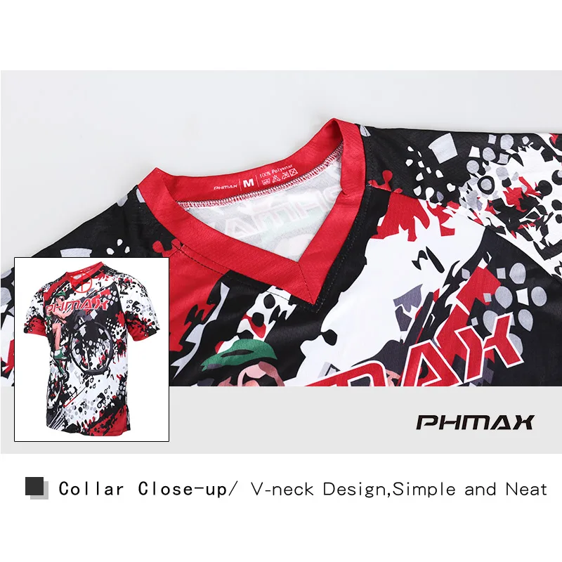 Футболка PHMAX горнолыжная для мотокросса дышащая удобная рубашка DH езды на