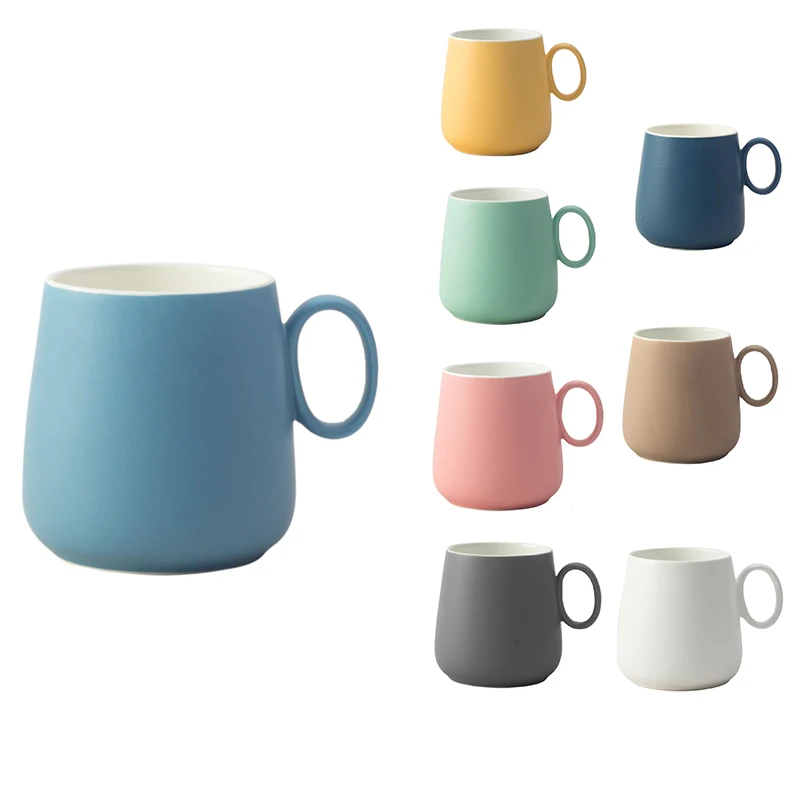 

Керамическая кружка для досуга, молочного чая, магазина, горшок-Bellied, кружка с одним ушком, керамическая кофейная чашка