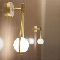 water droplets wall light modern creative nordic creative metal warm bedroom white glass wall sconce lamp free shipping