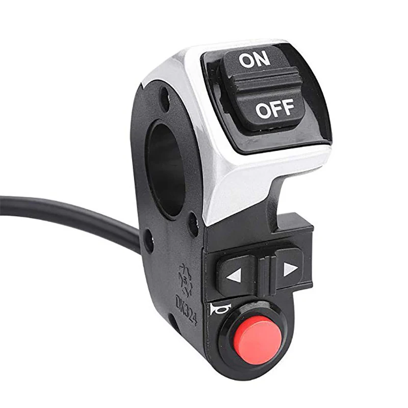 3in1 Electric Horn Switch Button Turn Signal Bicycle Light with Cable E-Bike Bell Front Lamp MTB Bike Accessories | Спорт и