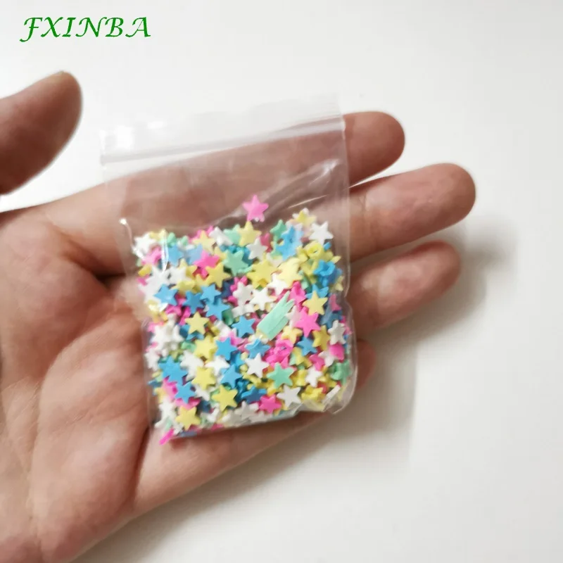 FXINBA 10 г Fimo амулеты дополнение разбрызгивает слизь наполнитель пушистая клейкая масса Игрушки слизь Поставки аксессуары глина DIY ломтики торта десерт