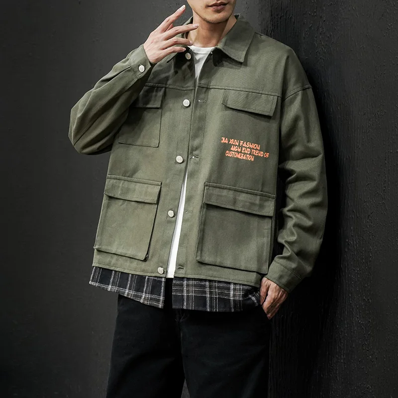 Куртка-карго Мужская осенняя оверсайз 5XL | одежда