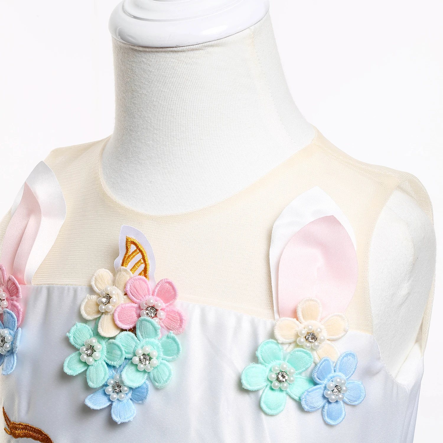 Костюм единорога для девочек длинное платье принцессы на день рождения