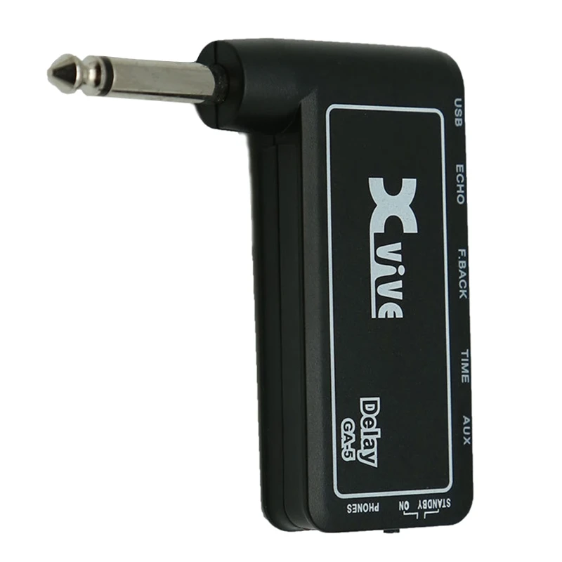 Миниатюрный перезаряжаемый разъем для электрогитары наушники с цифровым