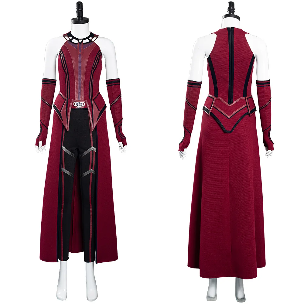 Wanda vision Wandavision Scarlet Witch костюмы для косплея карнавала на Хэллоуин | Тематическая