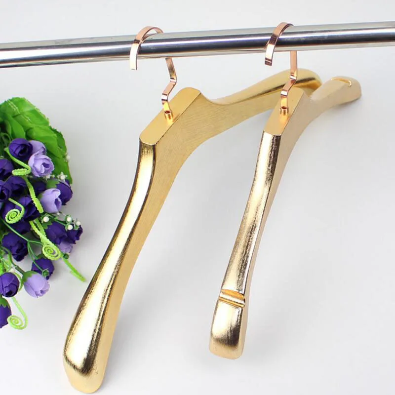 10 шт. высокого качества Красивые Серебряные Золотые Широкие плечики Пластиковые