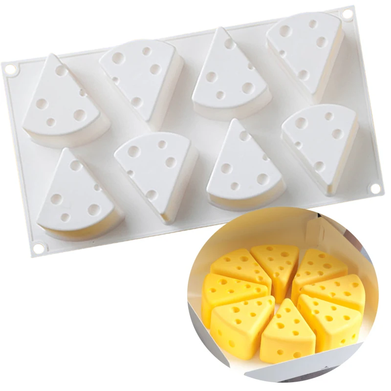 

Cheese Shaped Silicone Cake Molds DIY Baking Mousse Chocolate Pastry Molds Dessert Cake Decorating Tools Kitchen Accessories