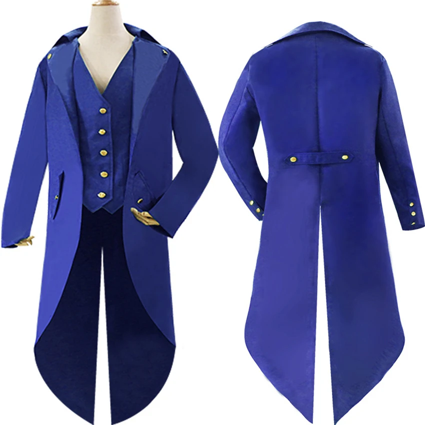 Средневековые ретро мужские пальто с ласточковым хвостом средневековый стиль