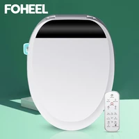foheel bathroom toilet seat cover electronic bidet heated seat air drying self clean nozzle function knob lcd display wc seat