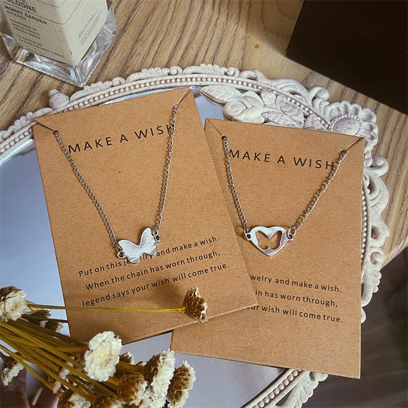 Ожерелья-бабочки IF ME 2 шт./компл. для женщин и девушек парное Ожерелье Подвеска