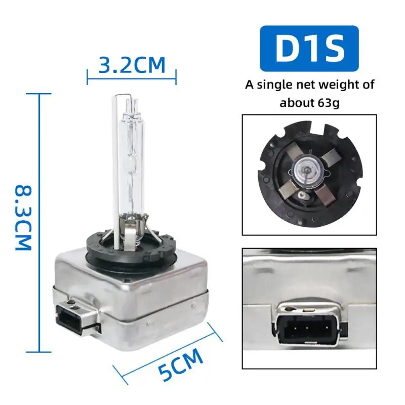 

2 Pcs 12V Car HID headlights D1 super bright xenon lamp iron bracket D1S D1C D1R original headlights Car Headlight Bulbs