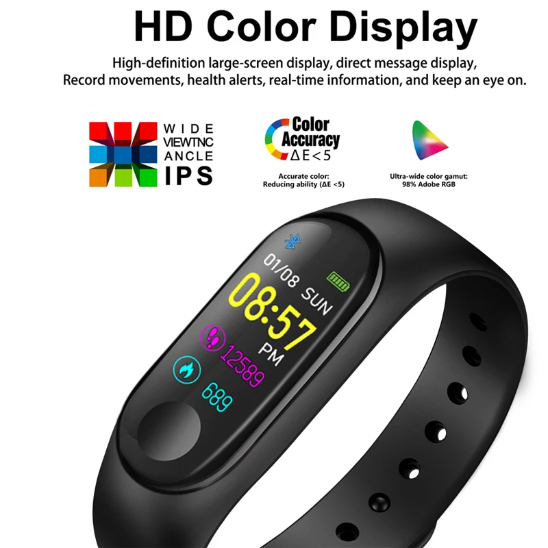 Мужские умные спортивные часы LIGE с напоминанием о артериальном давлении