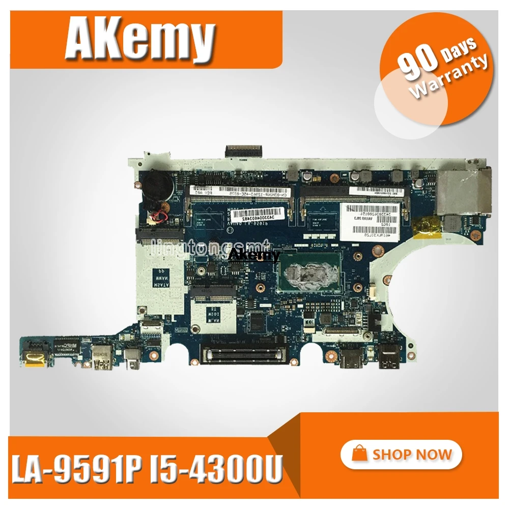 Системная основная плата LA-9591P для For DELL Latitude E7440 материнская с процессором i5 4310 2