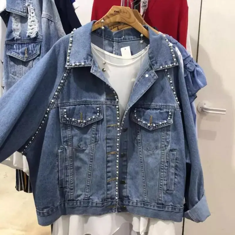 

New spring autumn oversize jackets and Coat Female Jeans Denim Jackets stylish Bomber Jacket